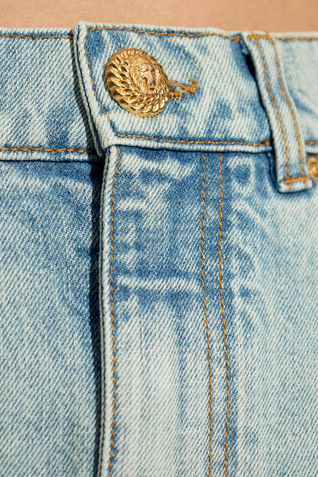 Light blue Denim skirt Balmain - Vitkac Canada